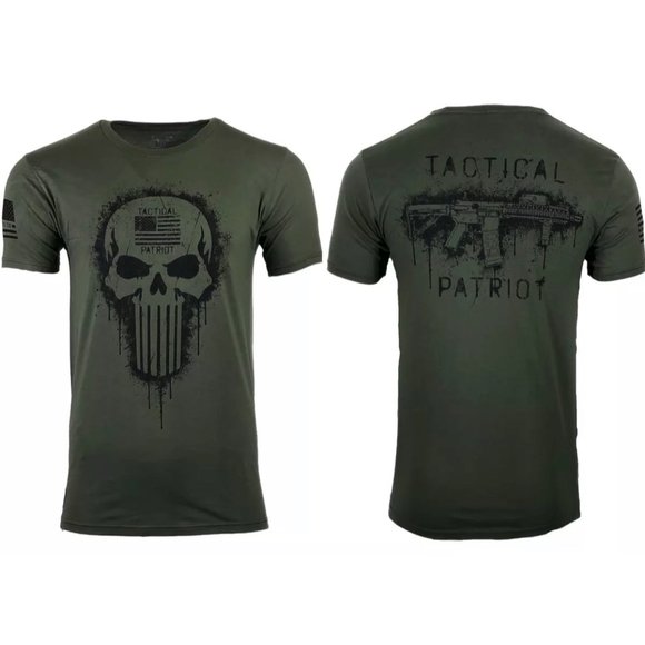 Howitzer Style Men's T-Shirt TACTICAL PATRIOT Gray - Picture 1 of 15